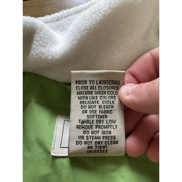 LL Bean Vest Women Size XS Regular Green Full Zip Pockets Jacket Preppy Outdoor - Picture 8 of 10